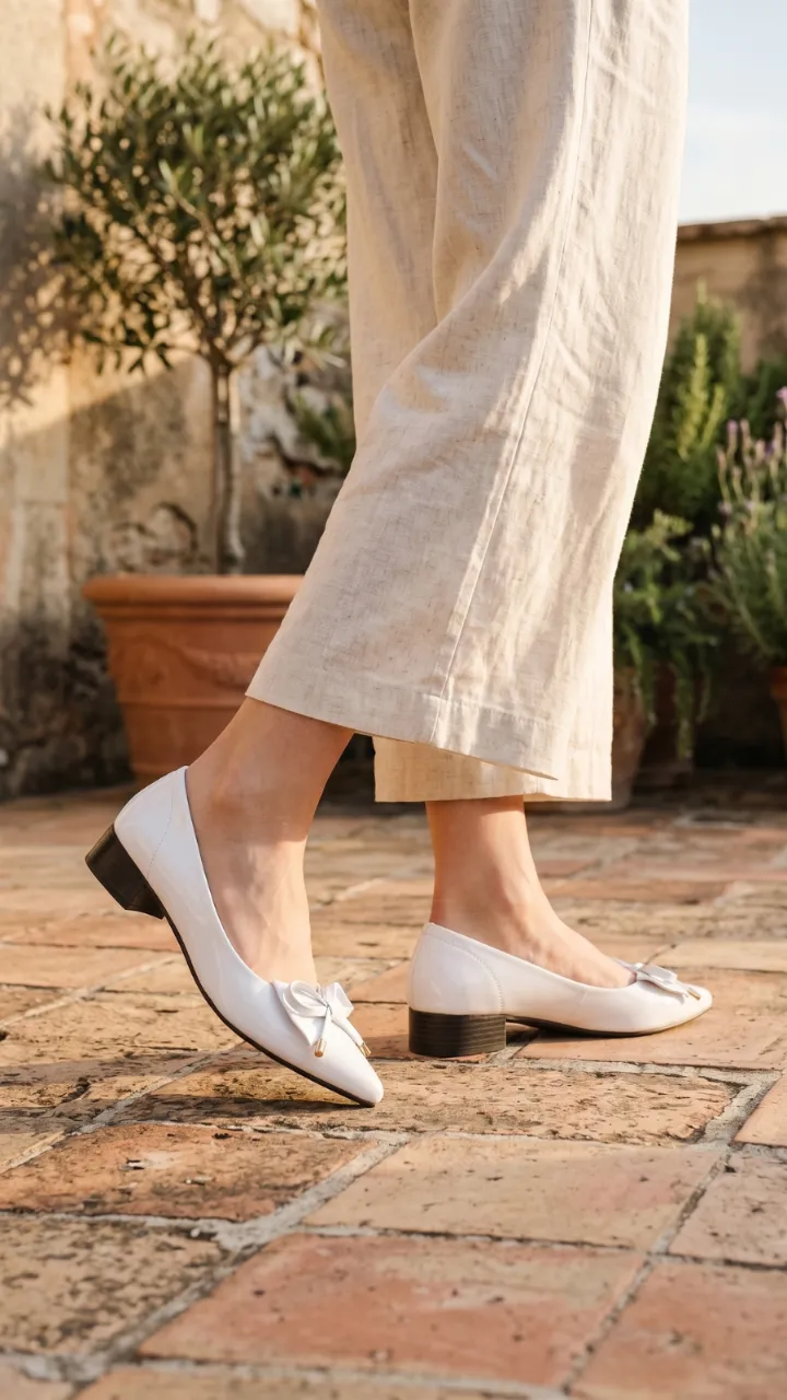 Bizee IN STYLE Women's Patent Bow Pumps - Elegant Pointed Toe Block Heels