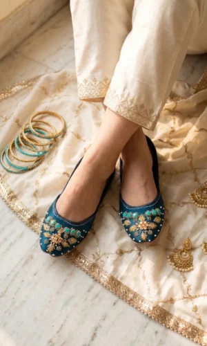 NH Shoes | Premium Embroidered Traditional Khussa for Women