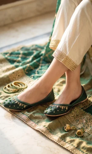 NH Shoes | Premium Embroidered Traditional Khussa for Women